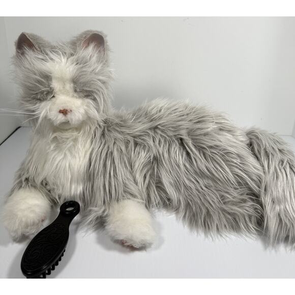 Ageless Innovations Joy For All Companion Pet Silver Cat Moves Sounds TESTED - Picture 5 of 10